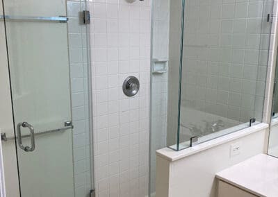 New shower enclosure