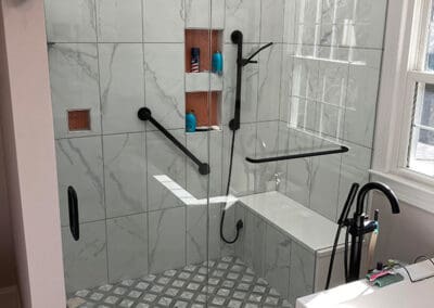 New shower enclosure